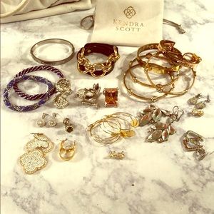 Bunch of Jewelry in Kendra Scott Bag